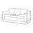 Gottberg Upholstered Flared Arm Sofa Charcoal Gray-113442574-113442572