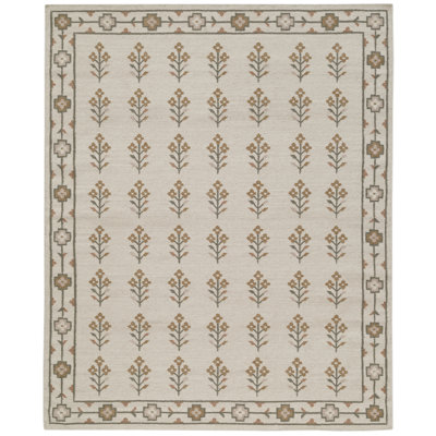 Heidi Flatweave Floral Wool Rug