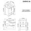  24 po Dario Meuble-lavabo autoportant noir mat avec lavabo simple, comptoir en marbre d'ingénierie et dosseret inclus-482259956-482259954-482259959