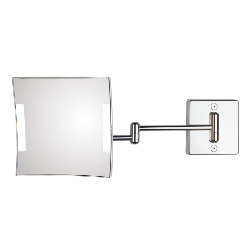 Quadrolo Flat Metal Lighted Wall Mirror