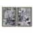 Toile avec cadre gris