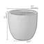 Pot à fleurs blanc avec trou de drainage de 13,7 po de diamètre Acushnet-1333807587-1333807580