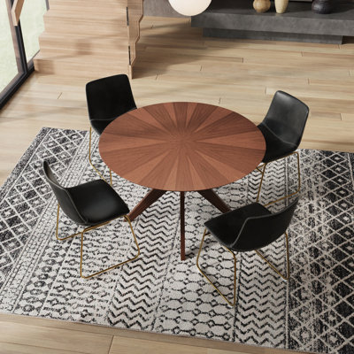 Careyann 4 - Person Pedestal Dining Set