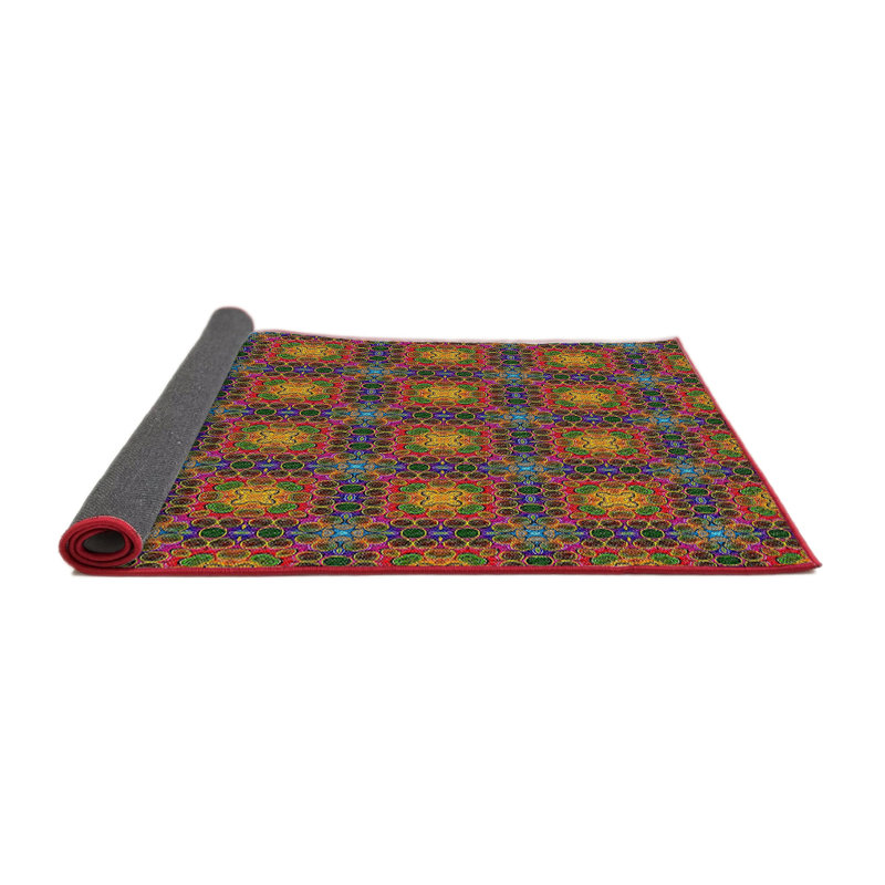 Jaune Tapis décoratif, Rond 4 pi