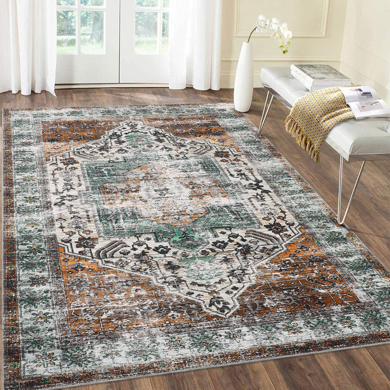 Tapis Audrienne avec envers antidérapant, Rectangle 4 pi x 6 pi