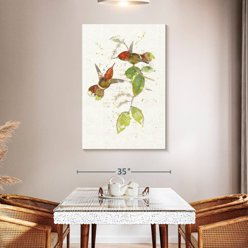 Brampt Colourful Hummingbirds II, 48" H x 32" W