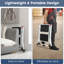 2 - Step Steel Lightweight Folding Small Step Ladder