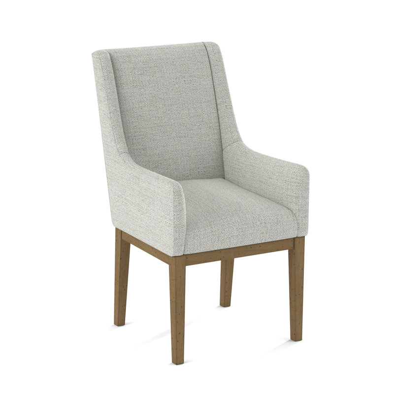 Upholstered Arm Chair, White, 61703-88