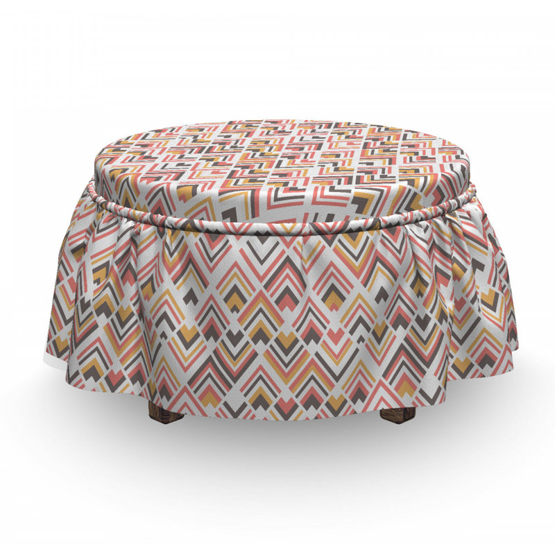 Housse pour à motif contemporain repose-pieds