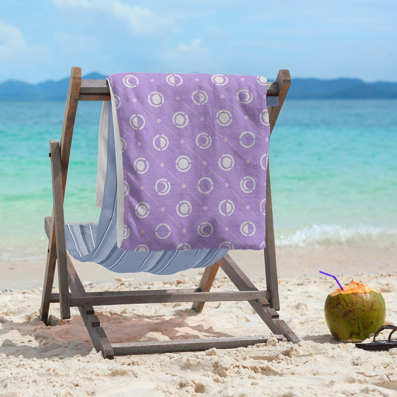 Skeffingt Beach Towel, Purple/White