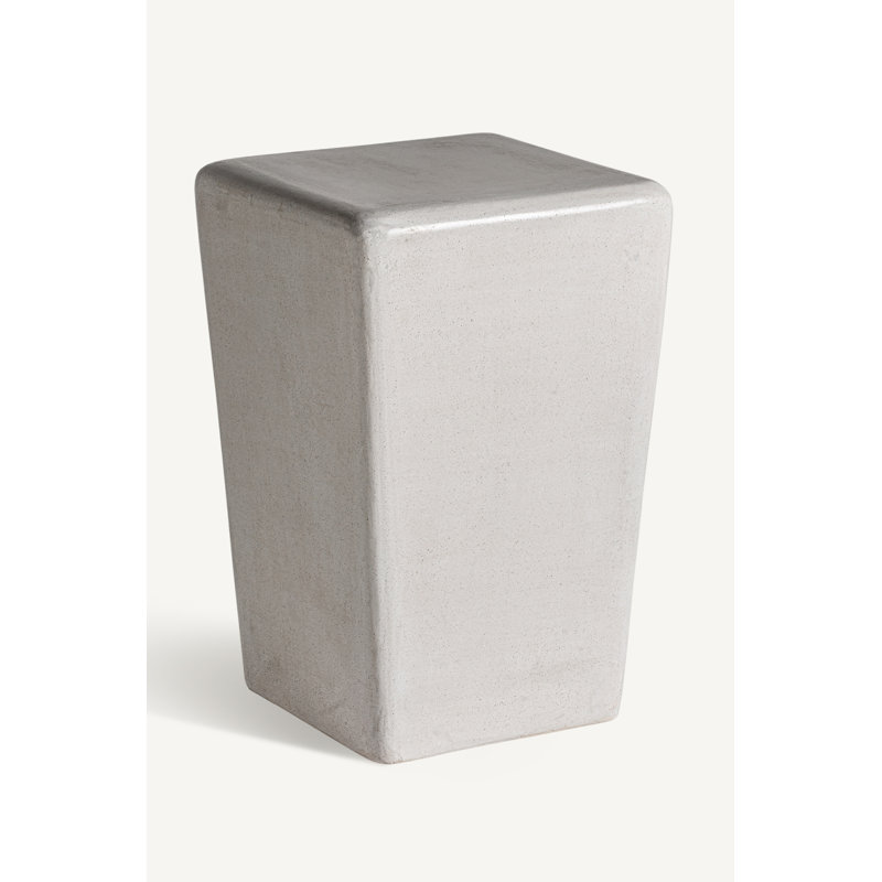 Vasto Stone End Table, 29" H x 19" W x 19" D