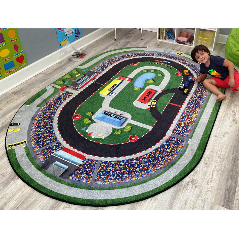 Kid Carpet Race Car Rug & Reviews | Wayfair