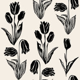Tulip Field 33' L x 20.5" W  Wallpaper Roll