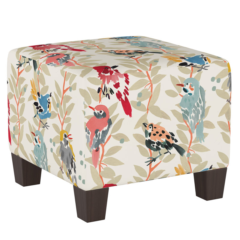 Fernando Upholstered Ottoman, Avery Vine Multi