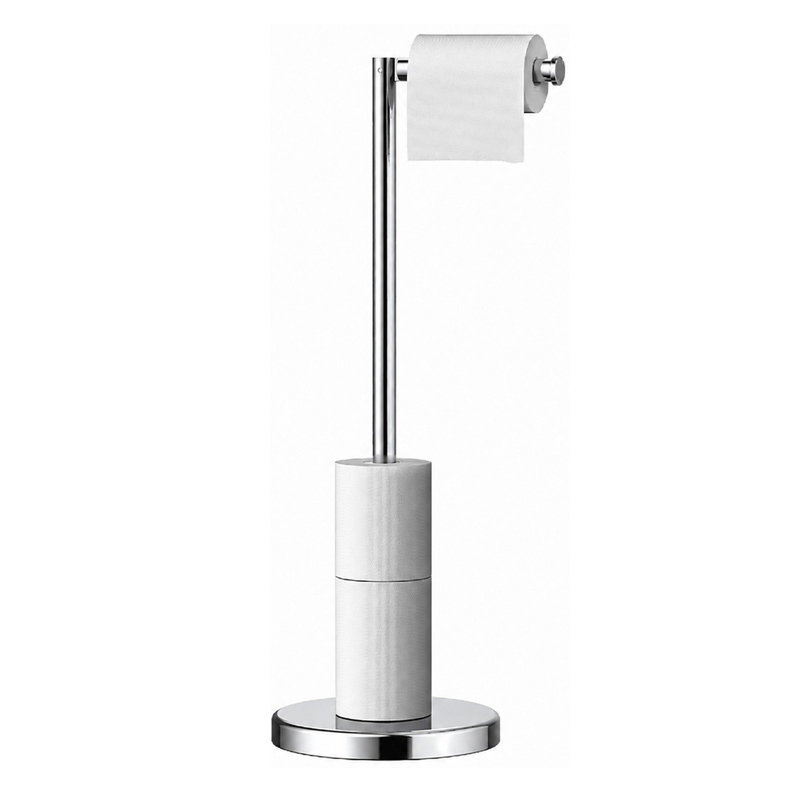 Porte-papier hygiénique sur pied Minimalist, Chrome poli