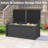 150 Gallon Large Outdoor Resin Deck Box, Storage Waterproof Boxes Lockable Lid-100670093-104345580