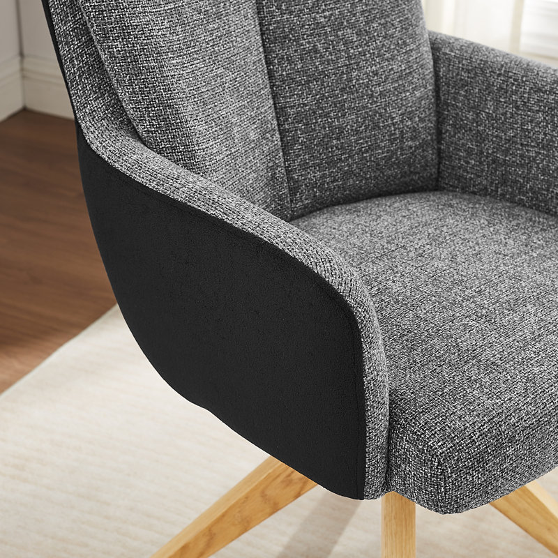 Chaise de bureau Bernab, Gris