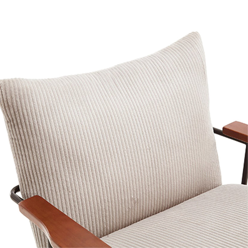 Fauteuil berçant beige - Chaise d'appoint moderne avec structure en métal robuste pour structure de siège berçant, Beige