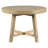 Farmhouse Style Extendable Round Dining Table With Stable Wood Structure And Adjustable Length For Any Room-1109155790