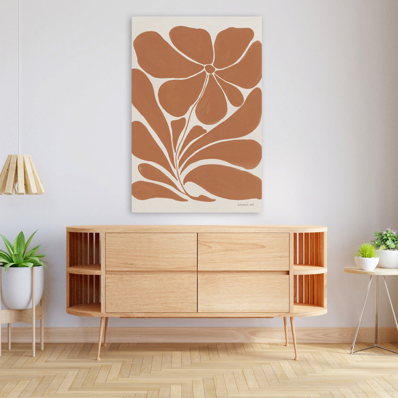 «Bloom and Blooms Blooming Joy I», art en terre cuite, H 48 po x l 32 po