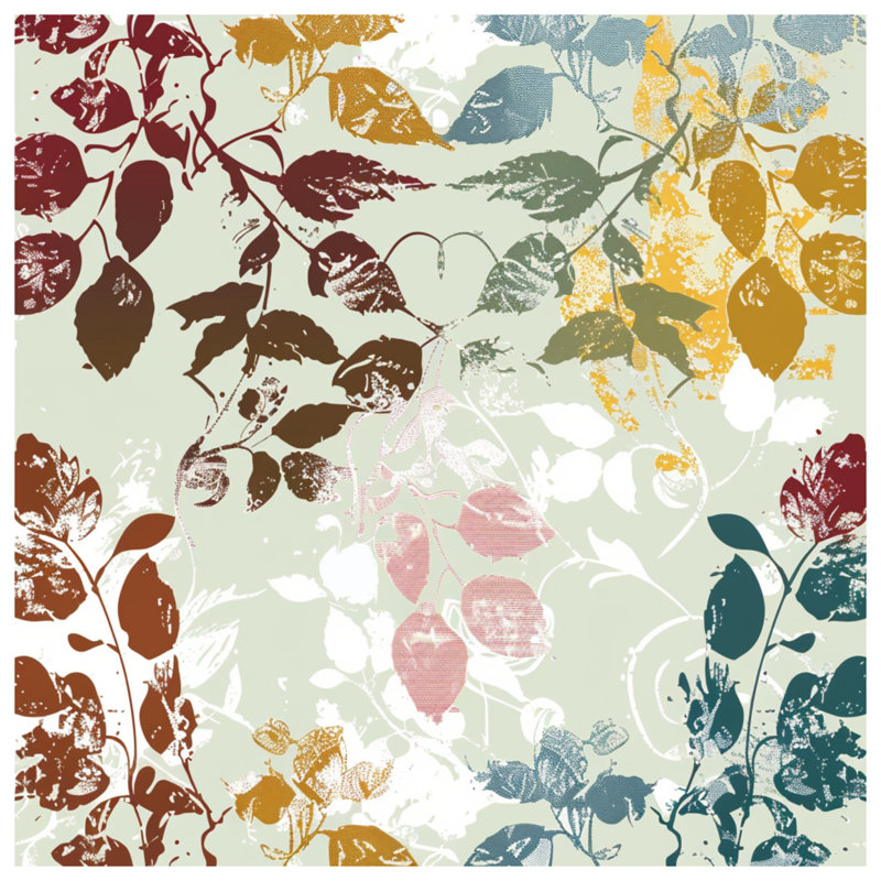 Coussin Leaves, 14 X 14 pouces