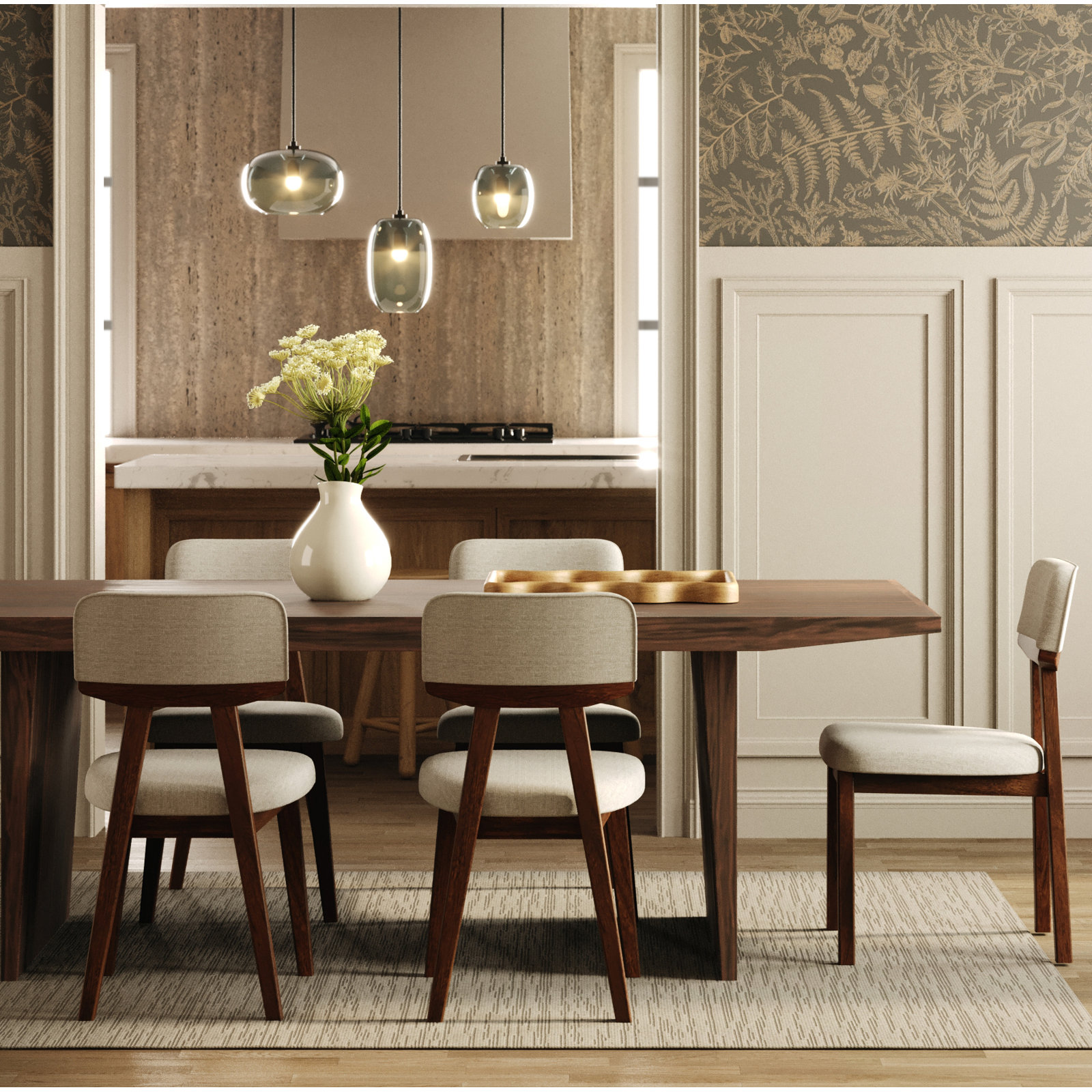 Lazaro Solid Wood Dining Chair