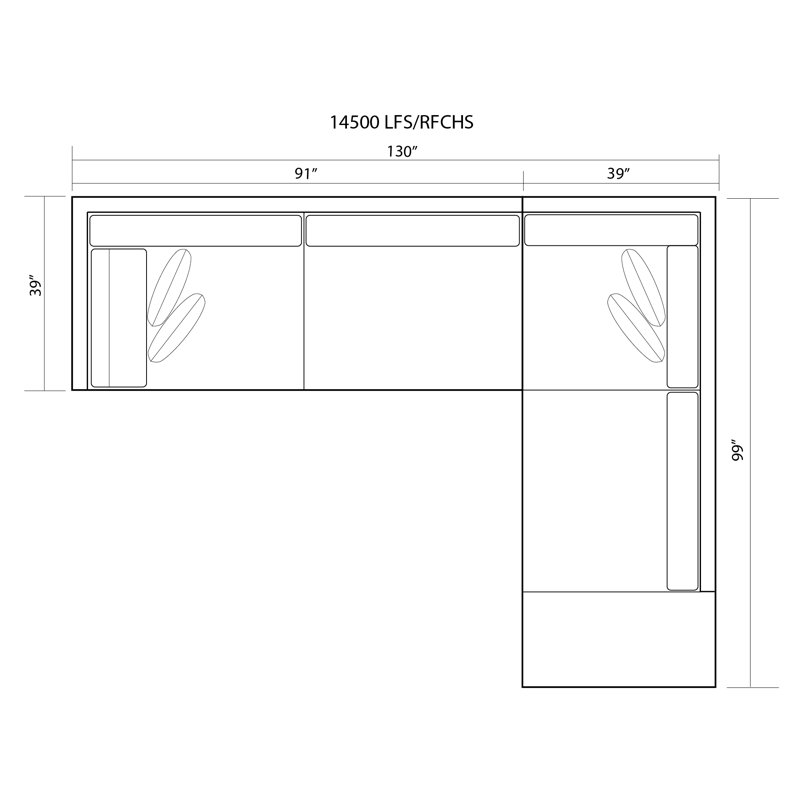 Allisson Upholstered L-Shaped Sectional, Right Hand Facing, Cement