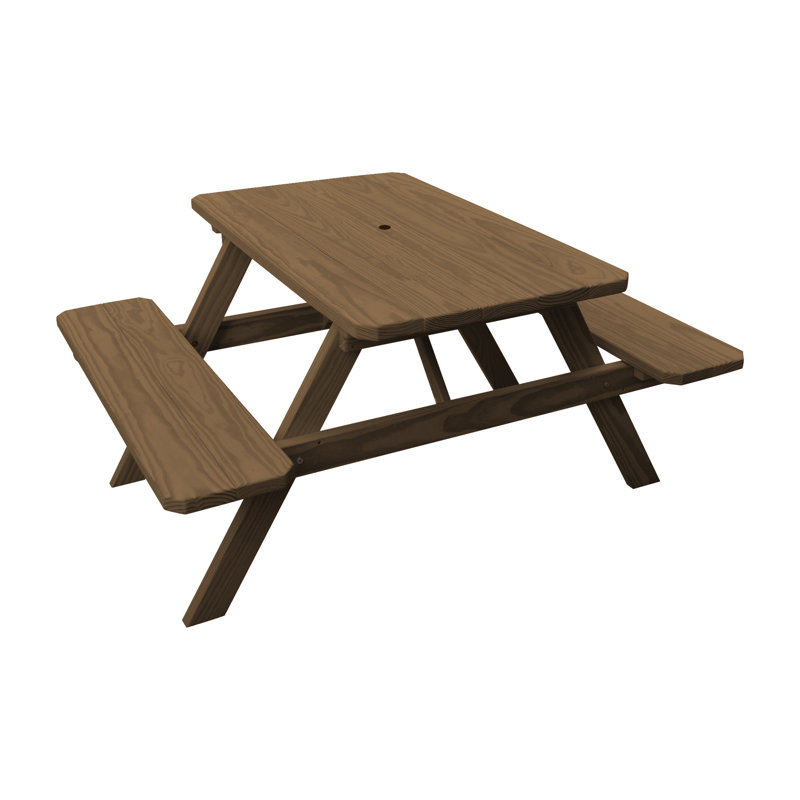 Ensemble repas d'extérieur rectangulaire Driscilla, 44 x 60 x 30, Champignon