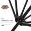Parasol d'extérieur avec 6 baleines-2116234405