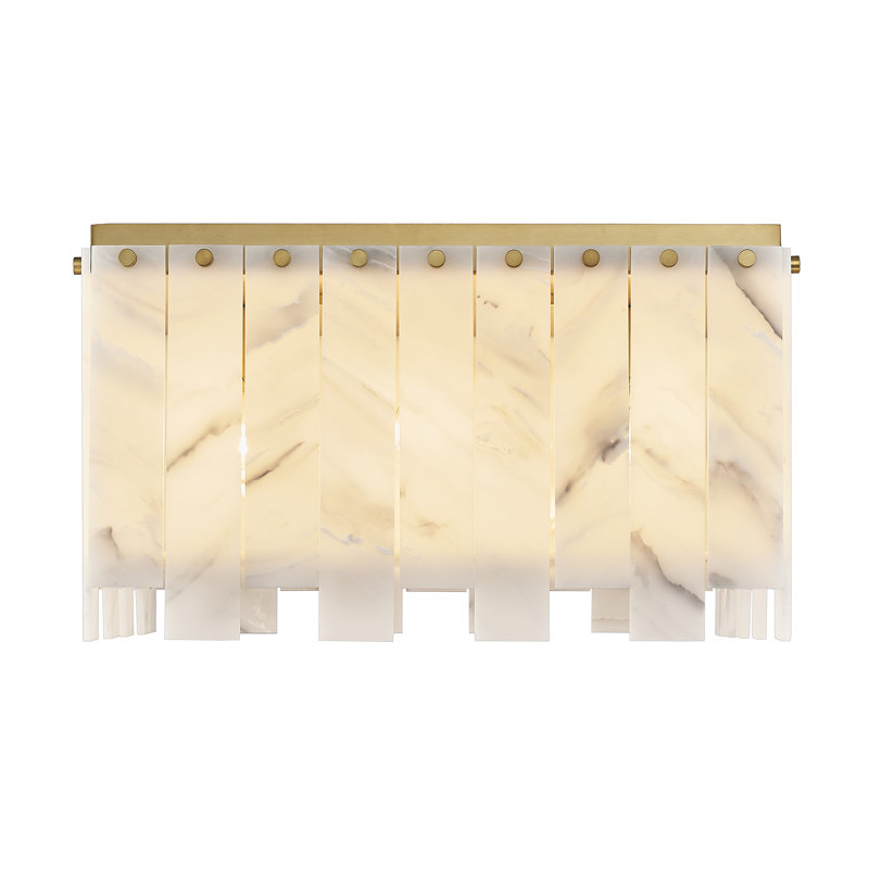 Blisse Flush Mount, Rubbed Brass