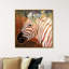 Zebra Sunset Framed Giclée Canvas Print-6560686-106353319