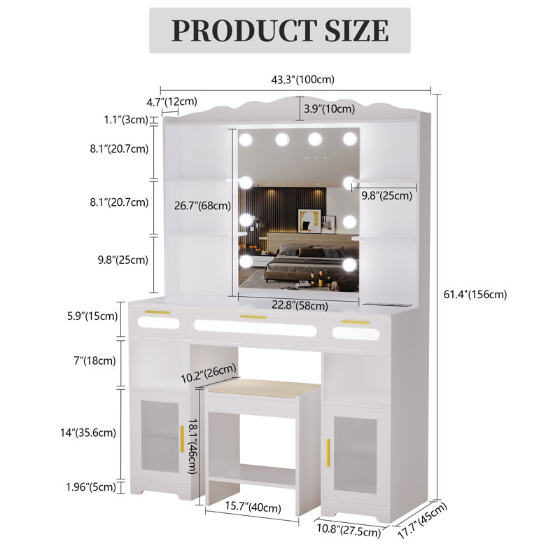 Amabilia Vanity by Lark Manor | Stylish & Functional