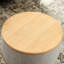 Repose-pieds rond avec rangement, fonction 2 en 1, table de bout avec repose-pieds-448624844