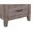 Brownish Gray Finish 1Pc Nightstand Melamine Laminate 2X Drawers Dark Metal Hardware Bed Side Table