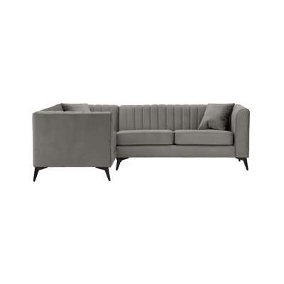 Adryen 5 Seater Velvet Corner Sofa 