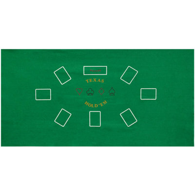 36-Inch x 72-Inch Texas Hold'em Poker Table Layout Felt