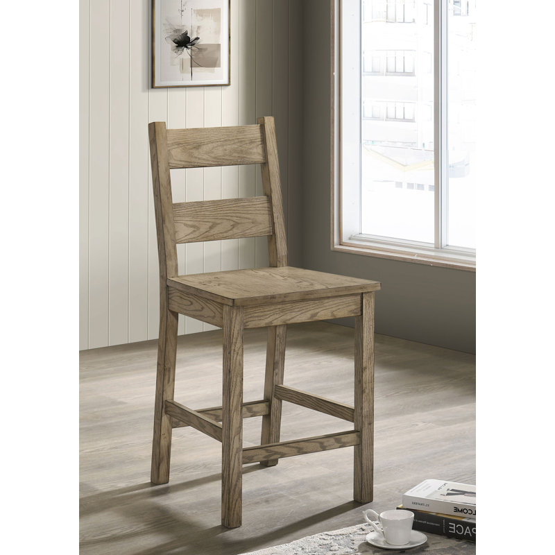 Chaise de comptoir rustique l 18,9 po, chêne vignoble