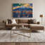 Art urbain sur toile, villes d'Almaty, gris-866983064