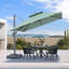 Parasol en porte-à-faux carré avec base en ardoise océanique 10 pi x 10 pi Karnesha-1198483469-1204464825