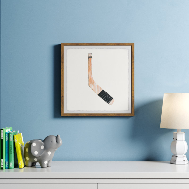 Flanders «Hockey Stick», art encadré, H 12 po x l 12 po x P 1,5 po