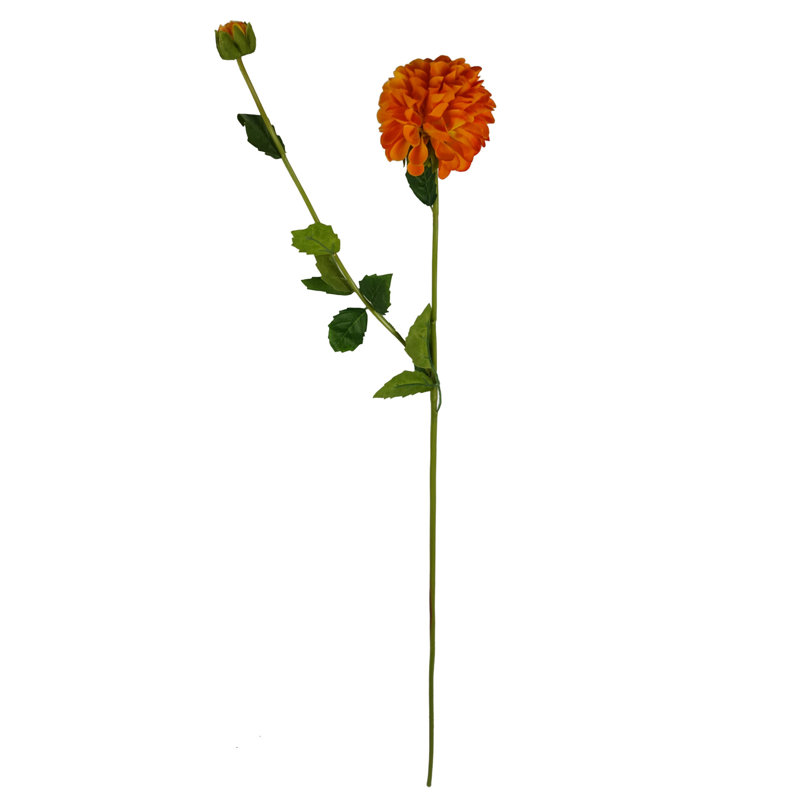 Plastic, Silk Artificial Arrangement, Orange