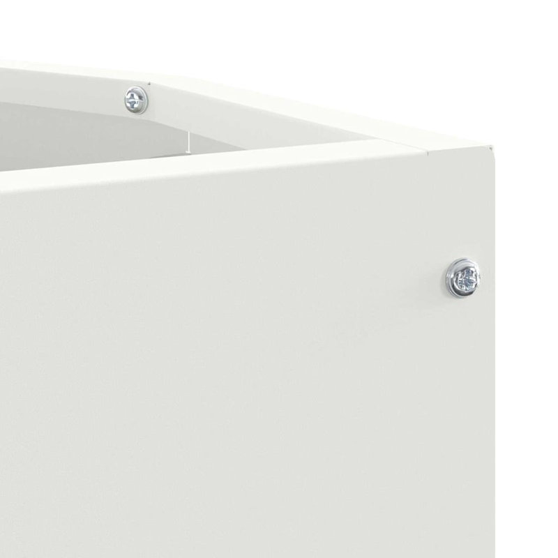 Planter Box, 35cm H x 30cm W x 30cm D, White