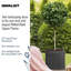 HORTICO Ribbed Light Concrete Square Planter-39265465-39265468