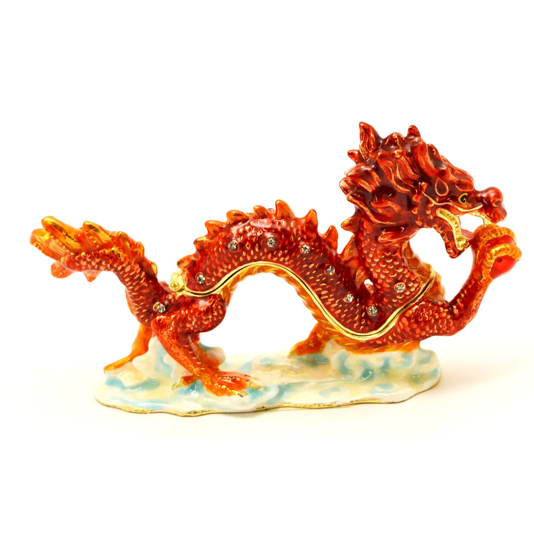 Asian Metal Decorative Box Ciel Collectables