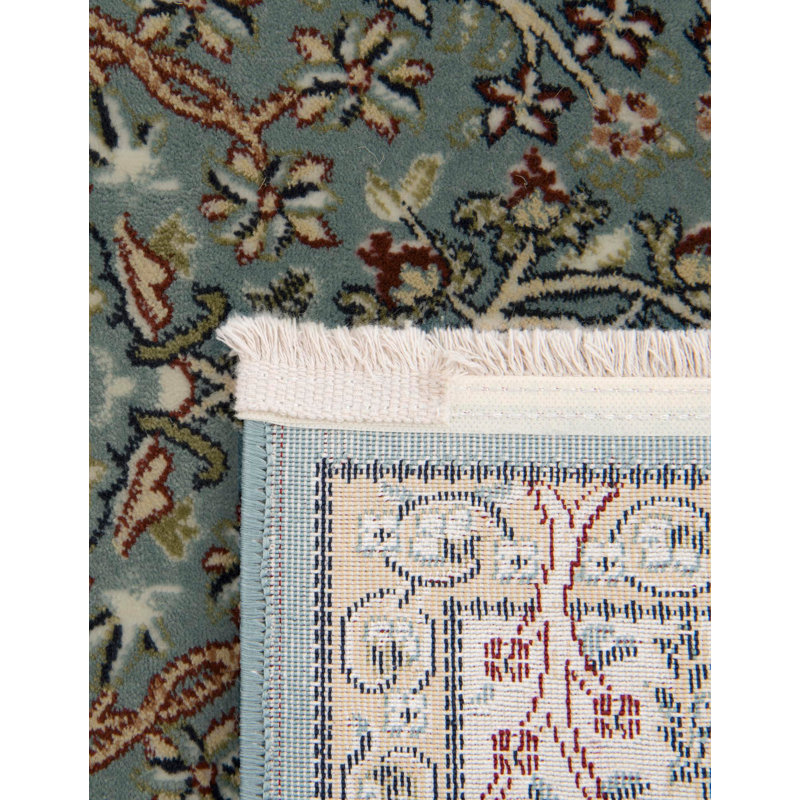 Jackson Oriental Blue Area Rug, Octagon 3'1" x 3'1", Blue