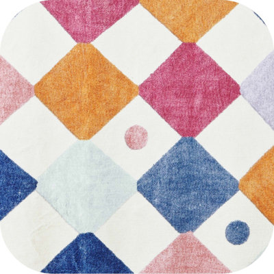 Tapis multicolore lavable et coloré pour enfants