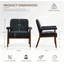 Ensemble de 2 fauteuils d'appoint en similicuir de 26 po (ensemble de 2)