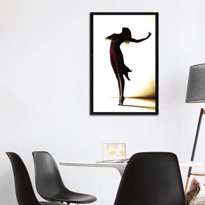Poise In Silhouette 1 Piece Wall Art on Canvas