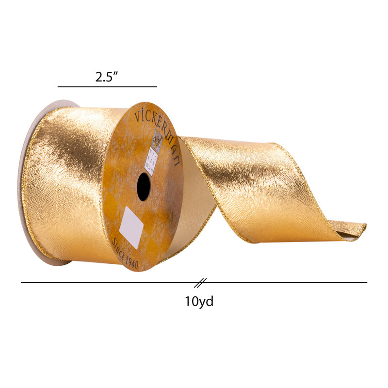 2.5'' Solid Ribbon, Gold