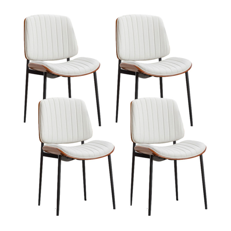 Kinneret Upholstered Back Side Chair, White